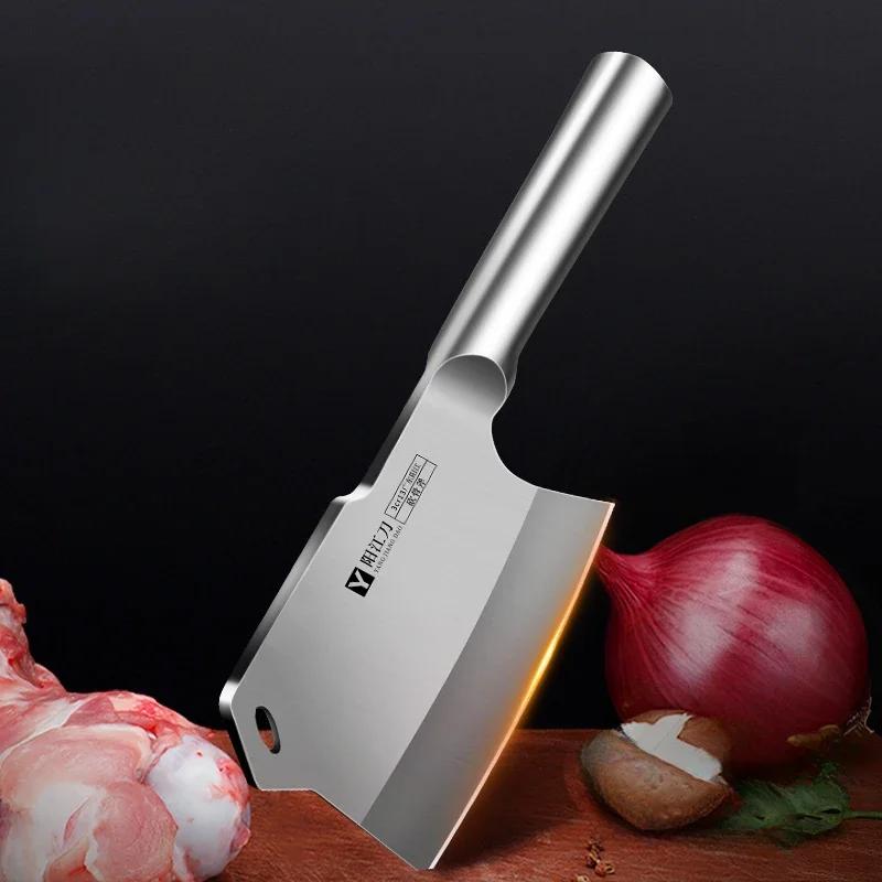 Couteau Forgé Épais Tout Acier Inoxydable, Couperet à Viande, Chef de Cuisine, Sharp eo, Puissant, C