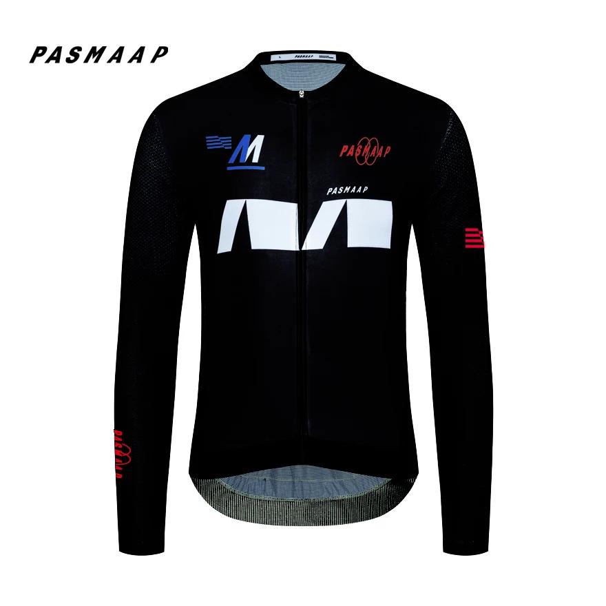 PASMAAP-maillot de cyclisme pour hommes, manches longues, équipe professionnelle, vtt, vêtements de