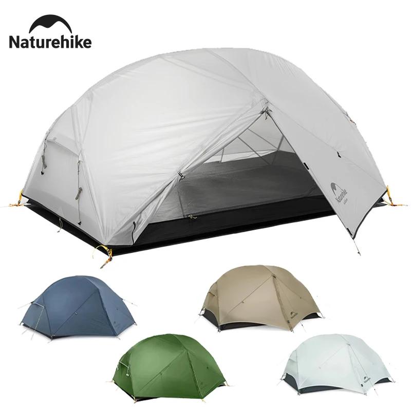 Tente de camping Naturehike Mongar 2, ultralégère, pour l'extérieur, 3 saisons, imperméable, en nylo