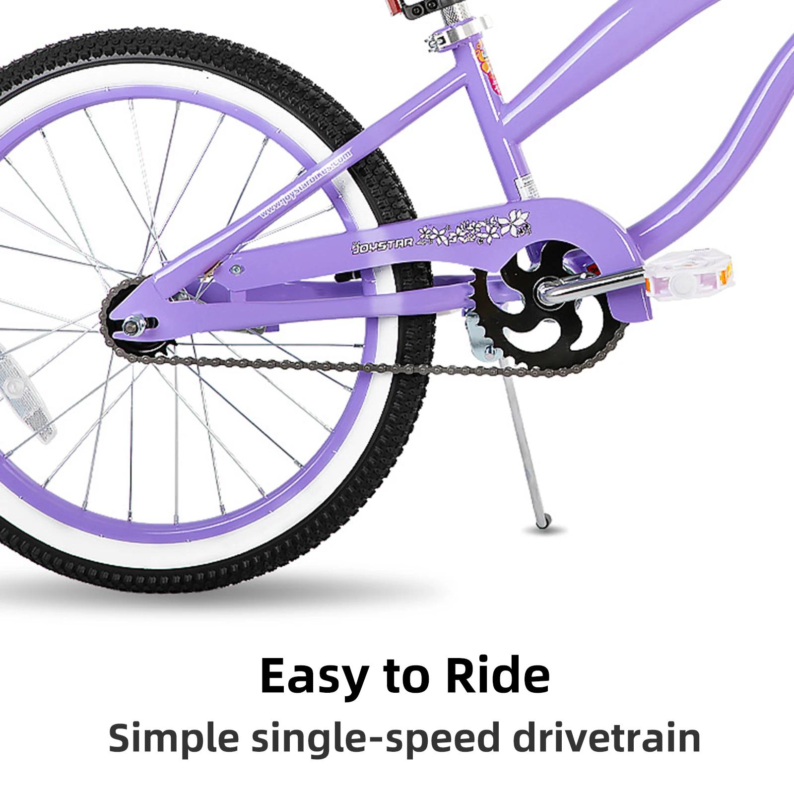 YSTAR-Beach Cruiser Bike pour filles, garçons, hommes et femmes, vélos à vitesse unique pour enfants