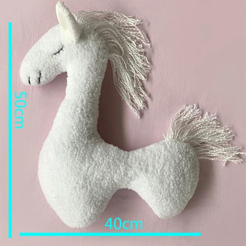 Accessoires de photographie pour nouveau-nés, licorne, cheval de pose, coussin, couverture, arrière-