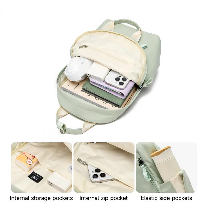 Sac à dos léger et décontracté pour femme LEE, petit sac à dos simple, imperméable, pour les trajets