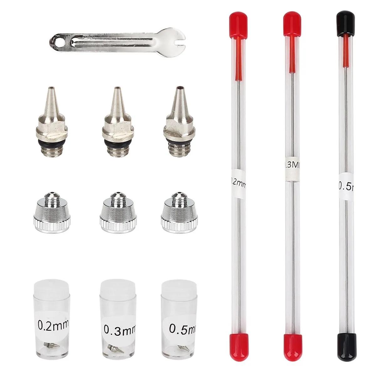 Buse de rechange pour aérographe, 0.2/0.3/0.5mm, pour modèle de odorpulvérisateur, accessoires d'ent