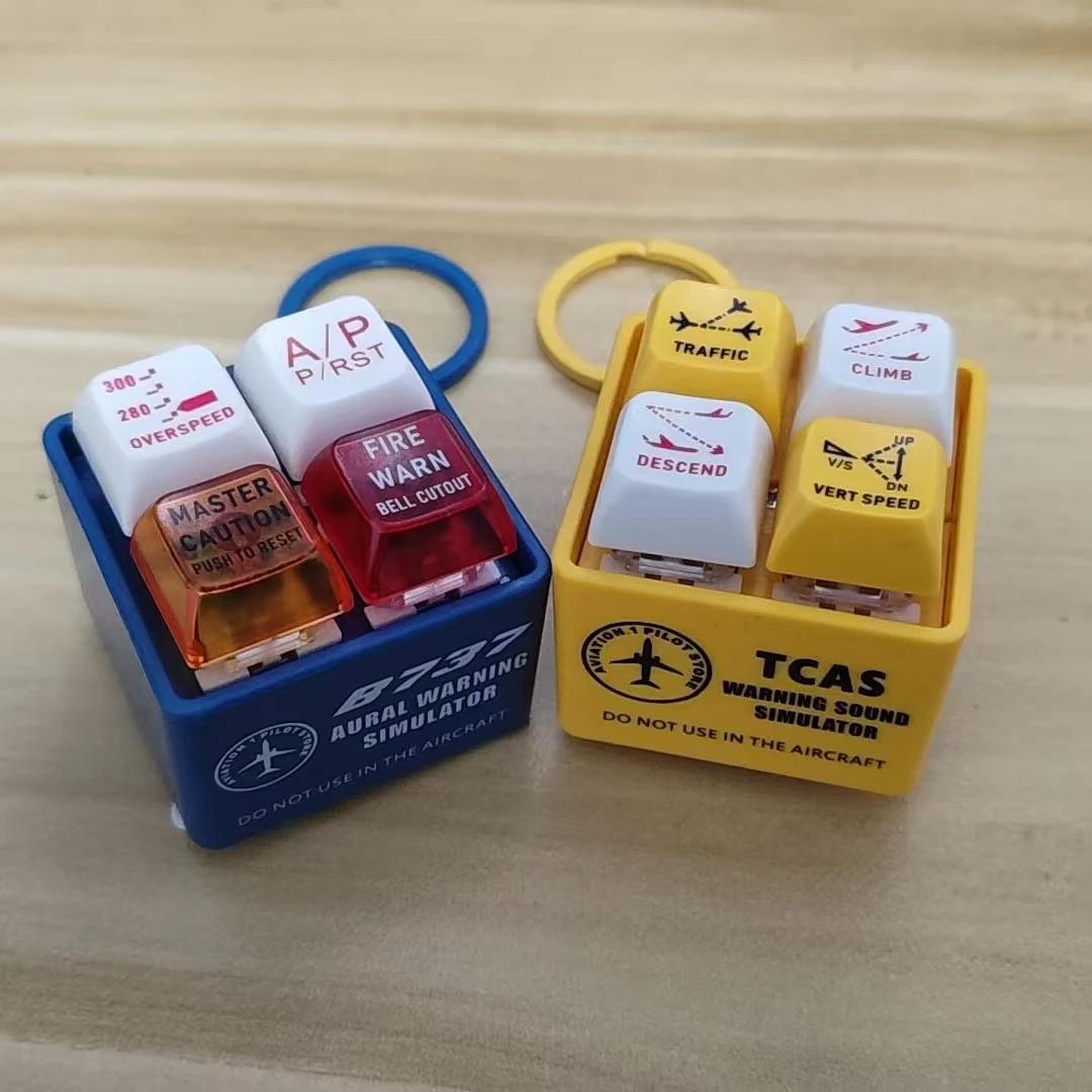 Porte-clés sonore d'avertissement d'avion Boeing 737 Airbus 320 EGPWS TCAS, produit authentique