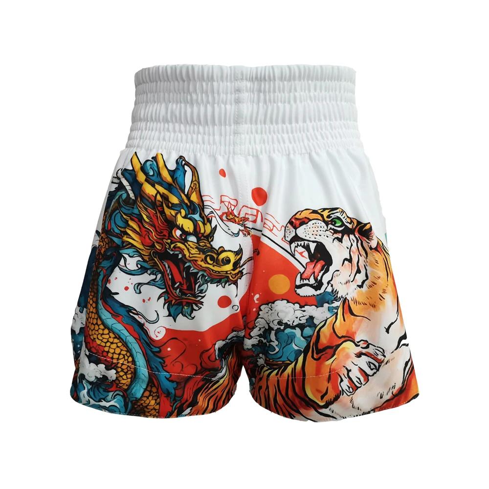 Punchit-Short Muay Thai respirant pour homme et femme, pantalon d'entraînement MMA, kick boxing, jeu