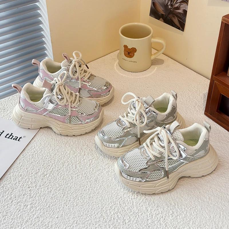Baskets pour enfants printemps-été 2026, nouvelles chaussures de sport à semelle souple, antidérapan