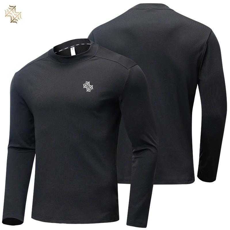 SBWL automne haute qualité hommes course fitness tenue de ville à manches longues T-shirt affaires d