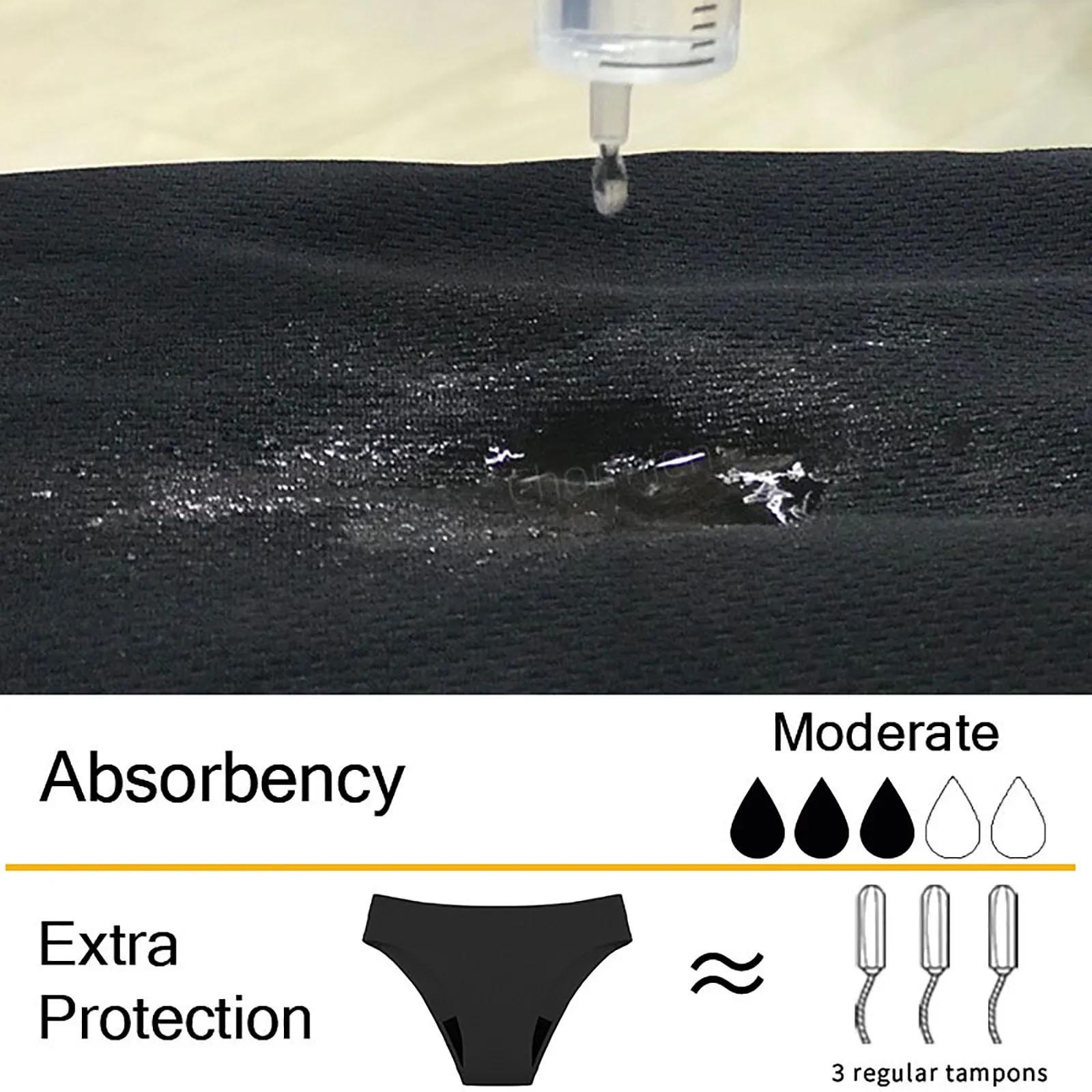 Maillot de bain menstruel étanche pour femme - Bikini absorbant taille haute pour adolescentes