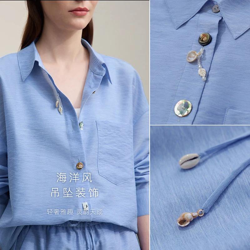 Chemises décontractées pour femmes Amii, Nouvelle collection été 2026, Style vacances, Ensemble shor