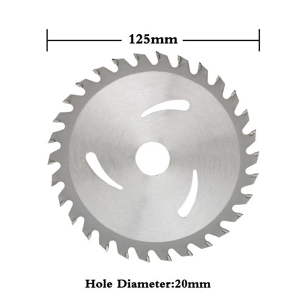 Lame de scie circulaire 125mm, disque de coupe du bois pour le travail du bois, 30 dents, alésage de