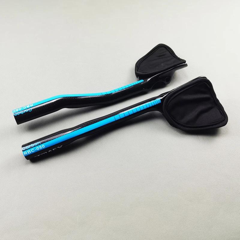 TMAEX-Guidon de vélo de triathlon, barres aérodynamiques en carbone, guidon de repos, barre de repos