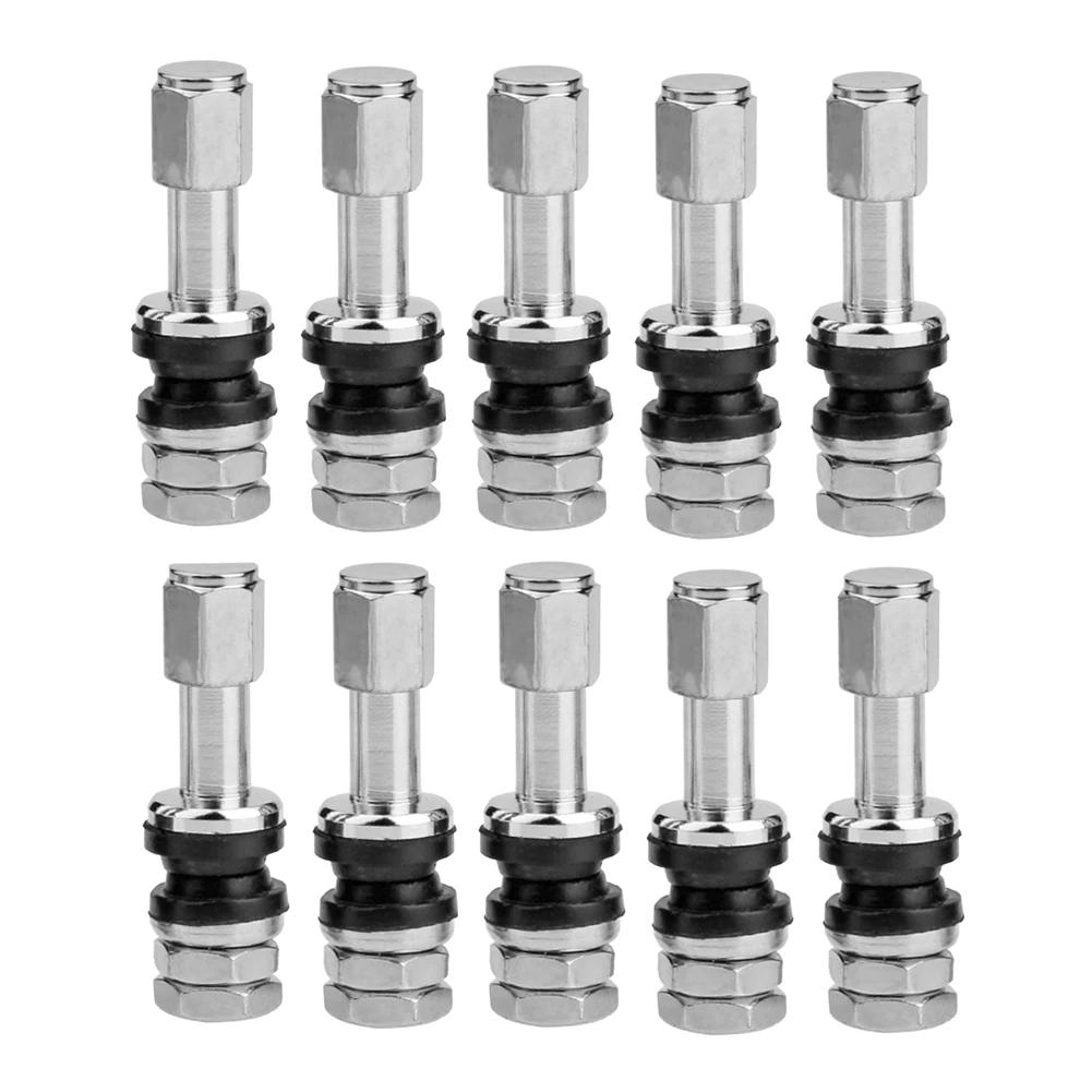 Valve de pneu de voiture sans chambre à air, 10 pièces, tige de Valve de pneu de voiture, couvercle