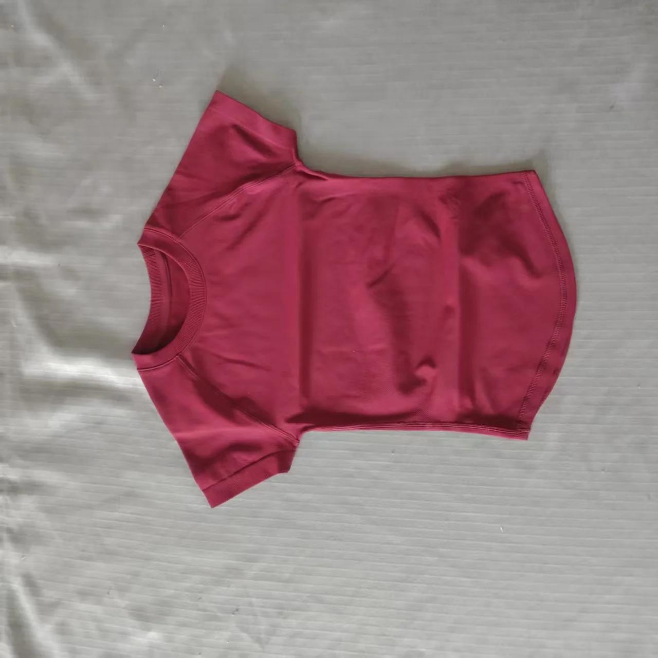 Haut de sport à manches courtes D LOGO Impact, vêtement de yoga sans couture, t-shirt de fitness pou