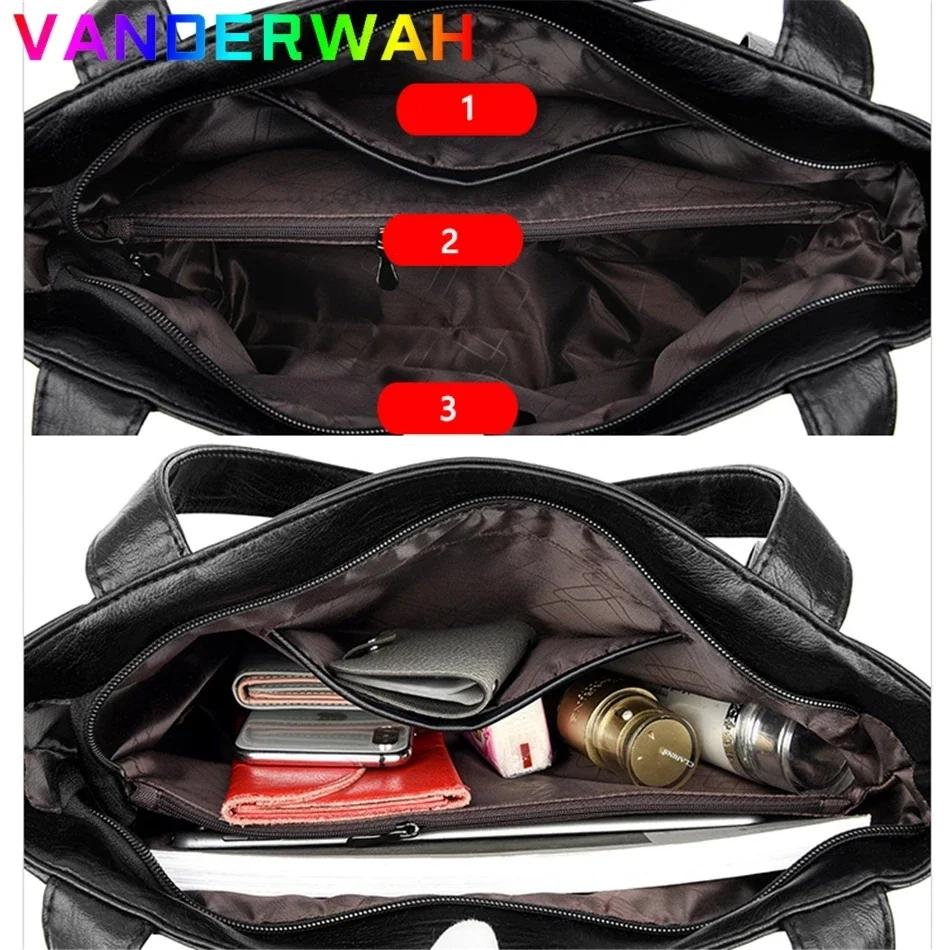 Sacs à main de marque en cuir souple véritable pour femmes, sacoche à poignée supérieure, fourre-tou