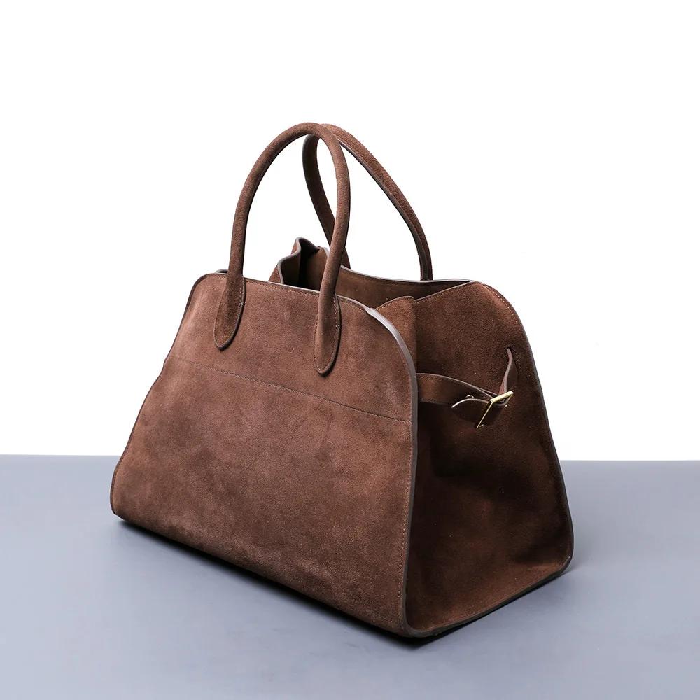 Sac fourre-tout Vintage en cuir de vache véritable pour femmes, sac à bandoulière de grande capacité