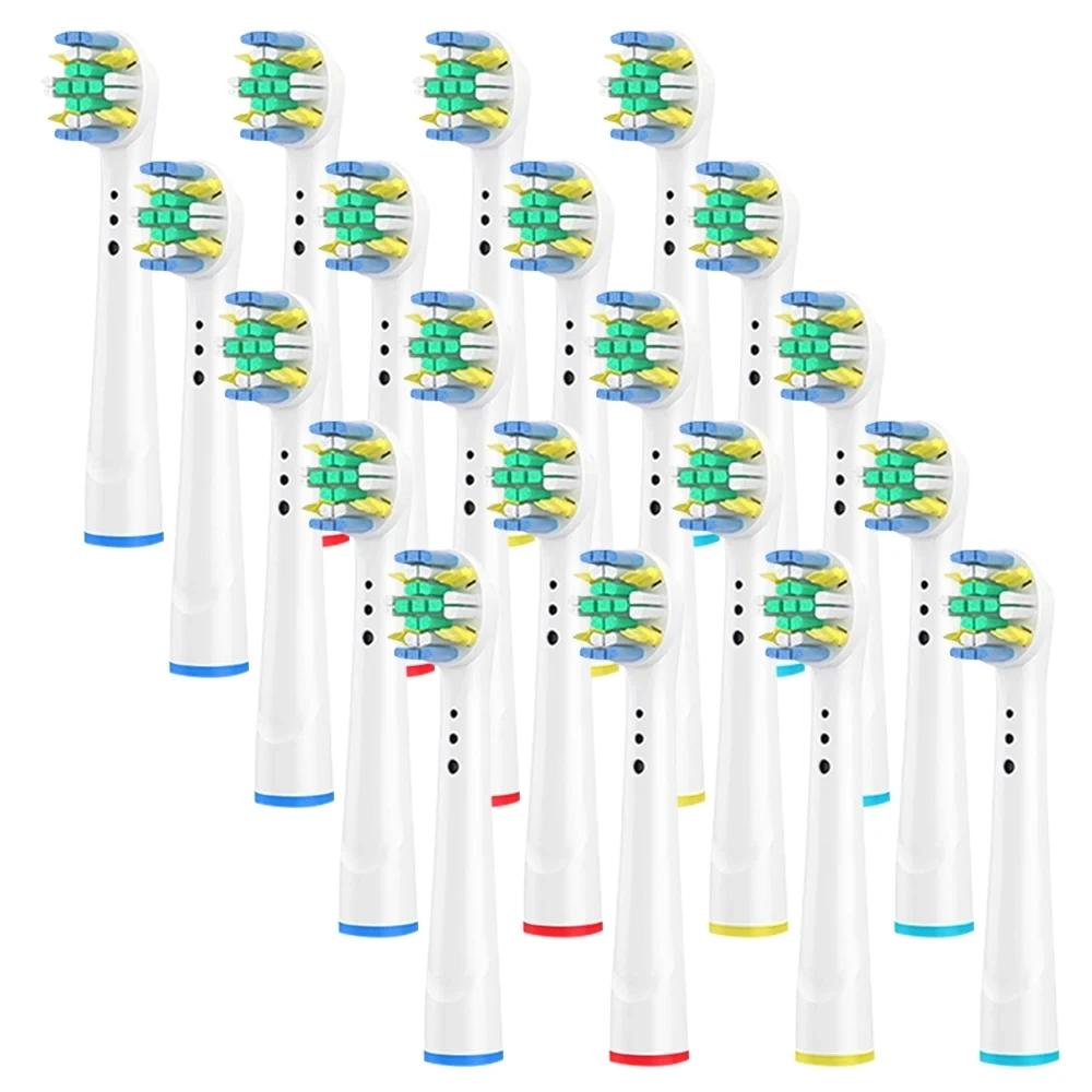Tête de brosse à dents électrique remplaçable, 4/8/12/16/20 pièces, Compatible avec Oral-B blanc, pu