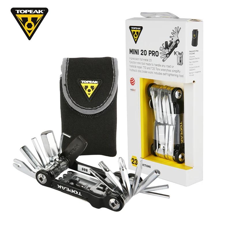 Outil multifonction pour vélo TOPEAK, outil de réparation miniature portable pour vélo, kit de clés,