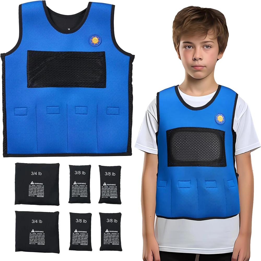 TOPARCHERY-Glaçage lesté pour enfants, glace de compression confortable, poids réglables pour enfant