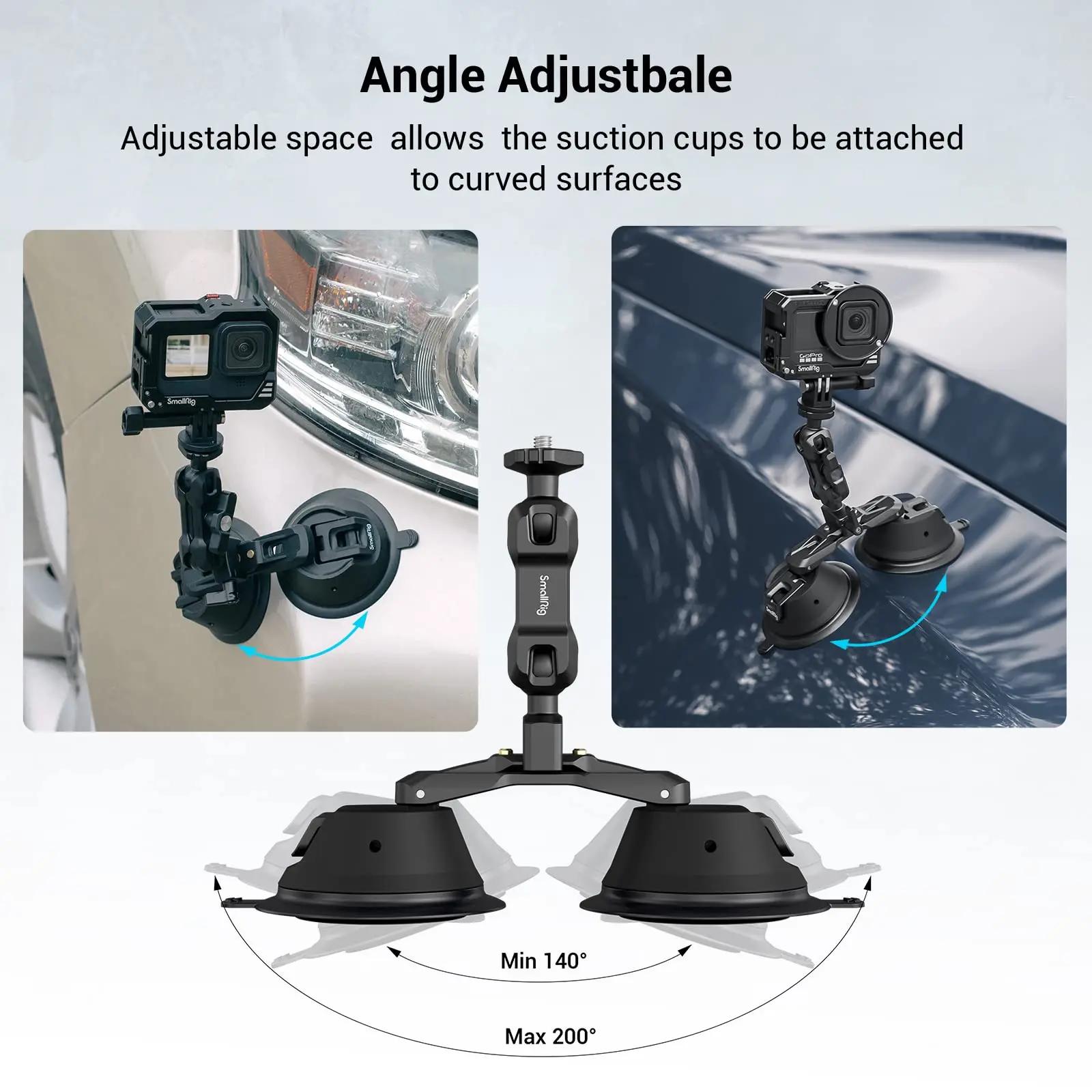 SmallRig – support de ventouse de caméra pour GoPro, pare-brise de fenêtre de voiture pour Sony DSLR