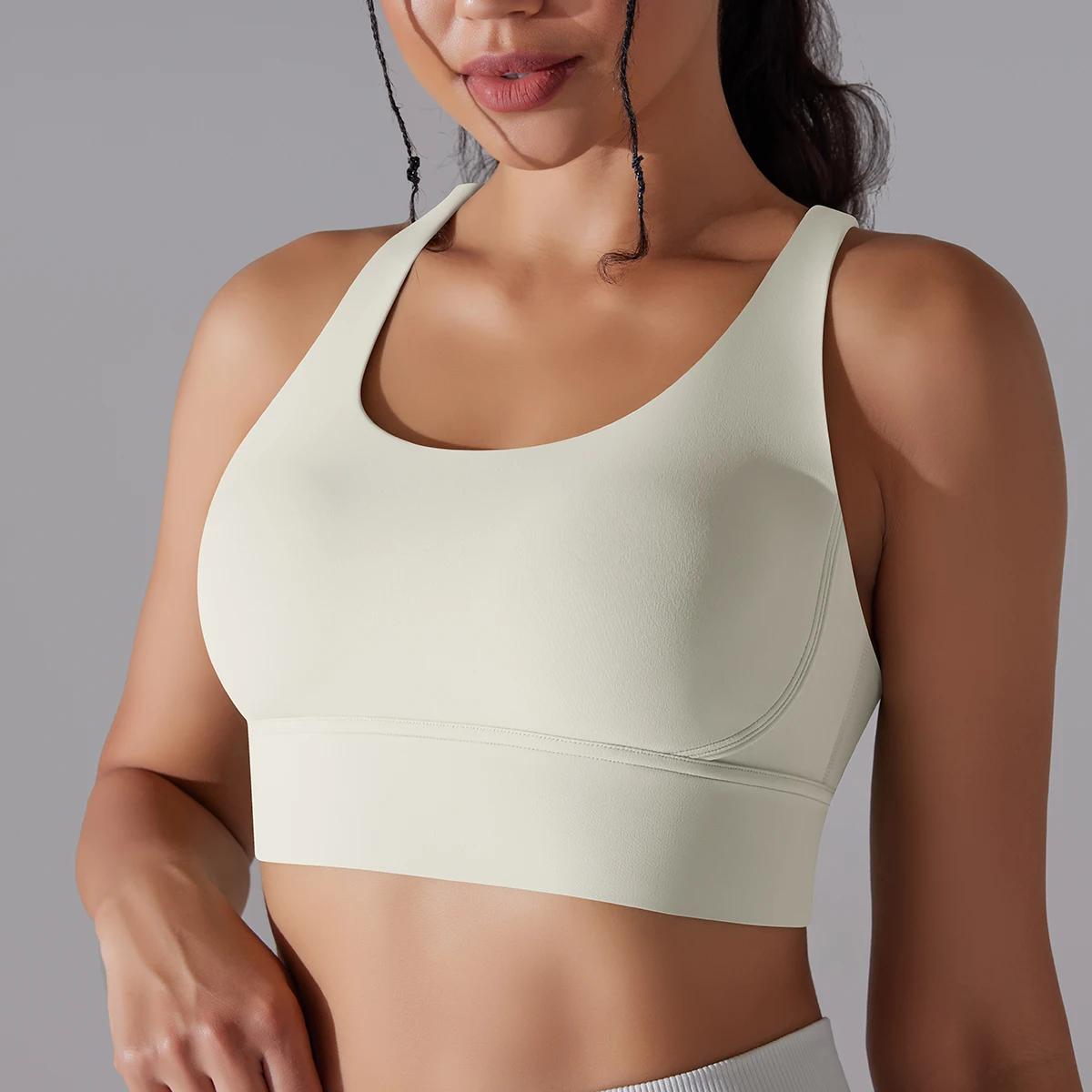 Soutien-gorge de sport pour femmes, Sexy, Yoga, soutien élevé, Impact, sous-vêtements de sport, cour