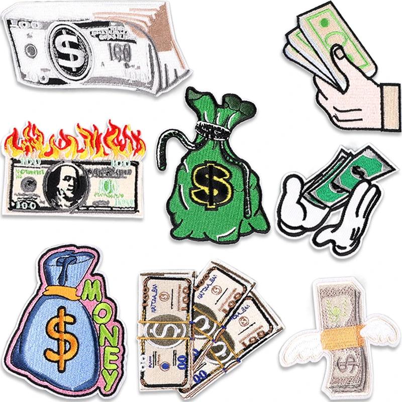 Argent fer sur patchs pour vêtements concepteur feu bricolage brodé thermoadhésif Mochila thermique