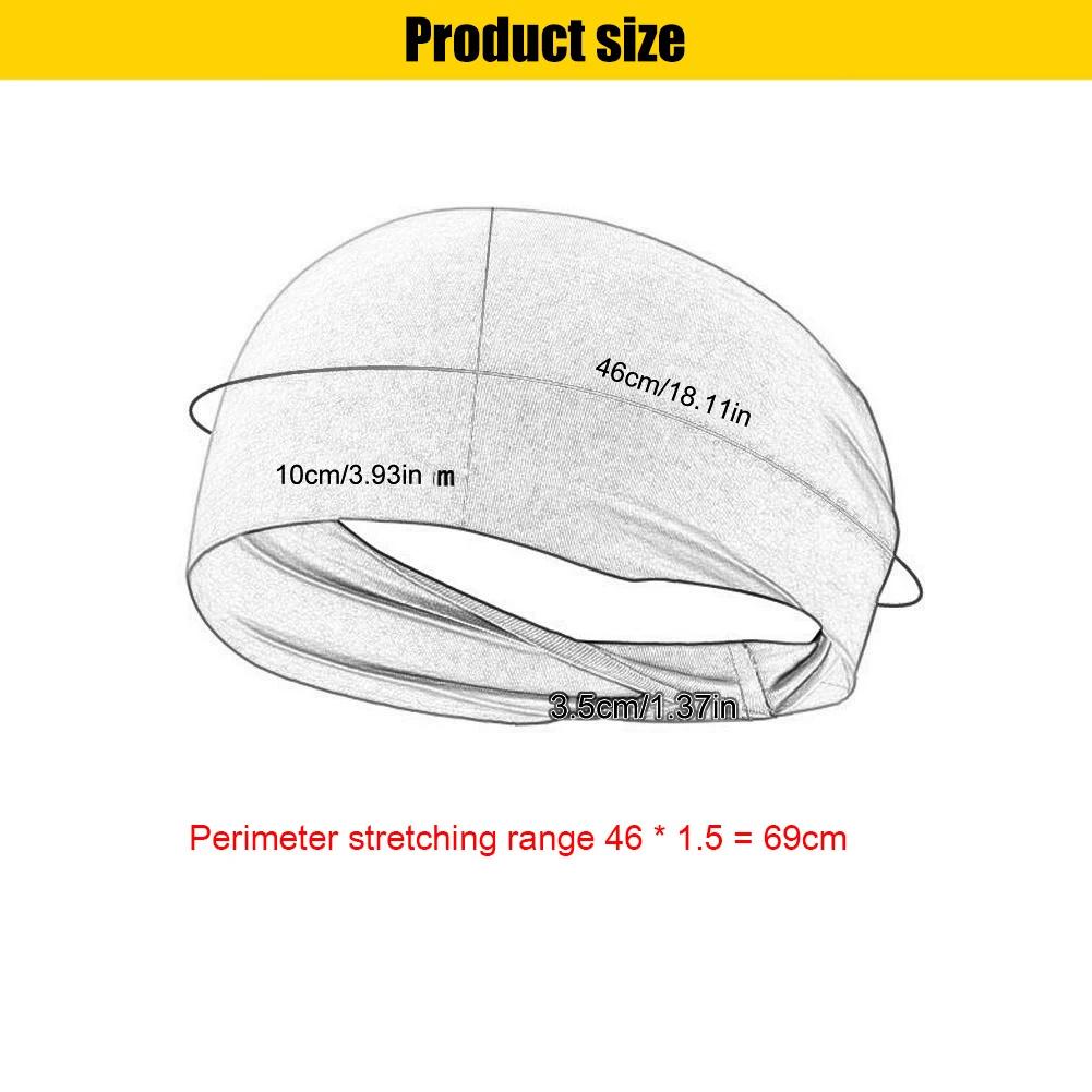 Bandeau de sport élastique absorbant à séchage rapide pour hommes et femmes, bandeau anti-transpirat