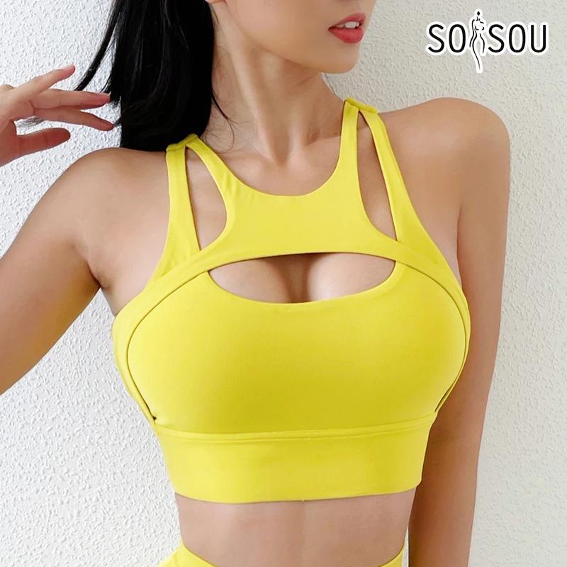 SOISOU-Soutien-gorge de dehors Sexy en Nylon pour Femme, Haut Serré et artificiel astique, Bralette