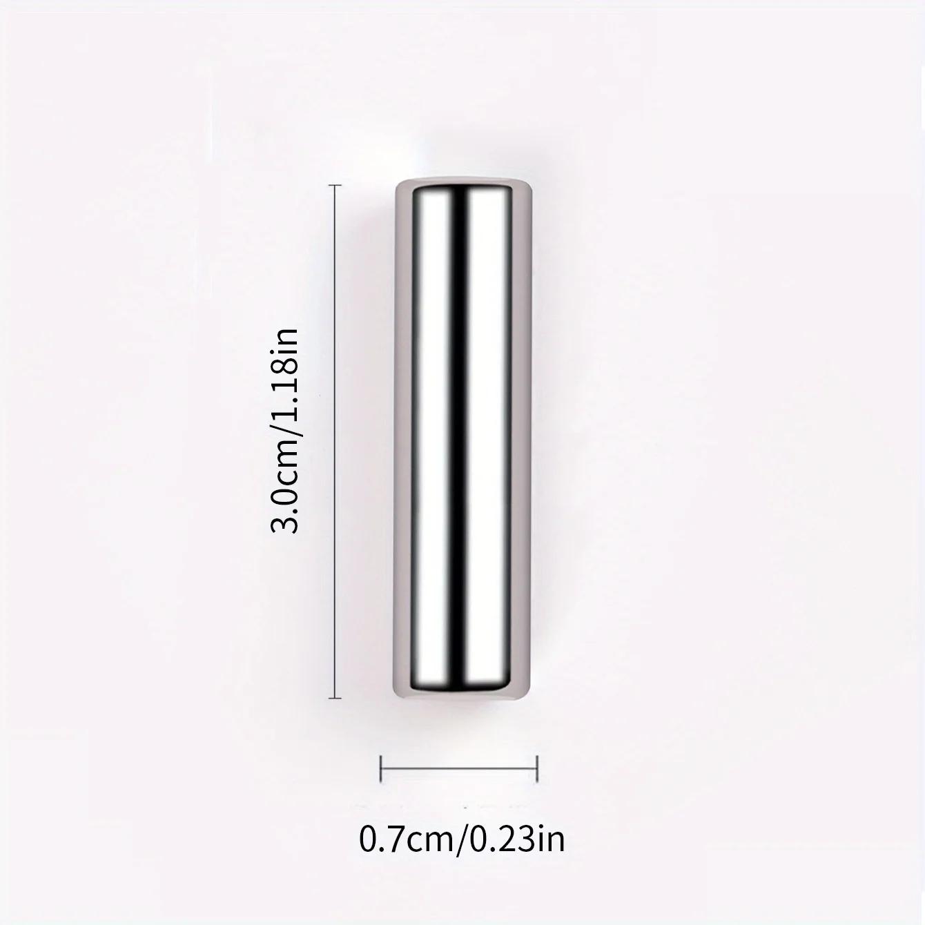 Stylo magnétique rond pour vernis Gel œil de chat, 3x0.7cm, pour peinture des ongles 3D, bâton magné
