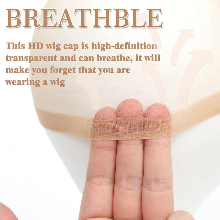 Bonnet de perruque HD en gros, filet à cheveux transparent HD de haute qualité, bonnet de perruque e