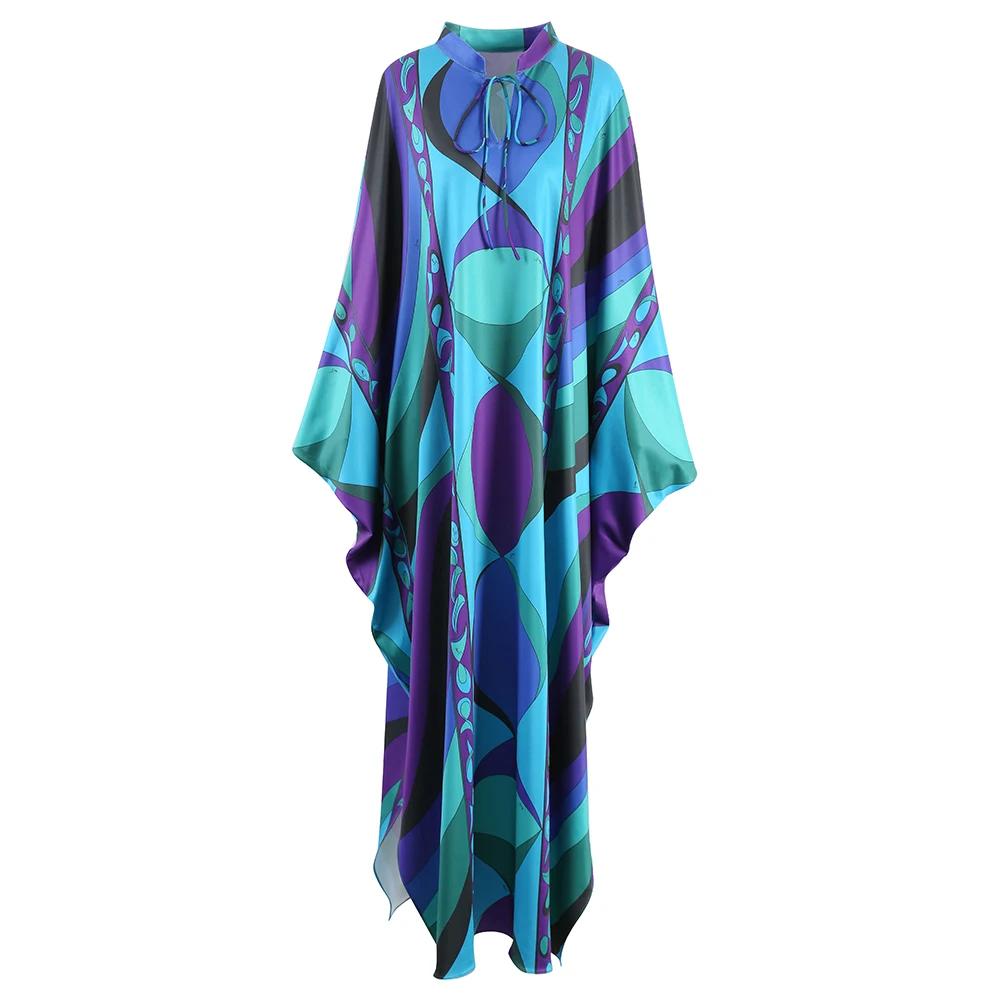 Jupe longue de vacances décontractée pour femmes, mode imprimée, Robes de soirée bohème, élégante, a