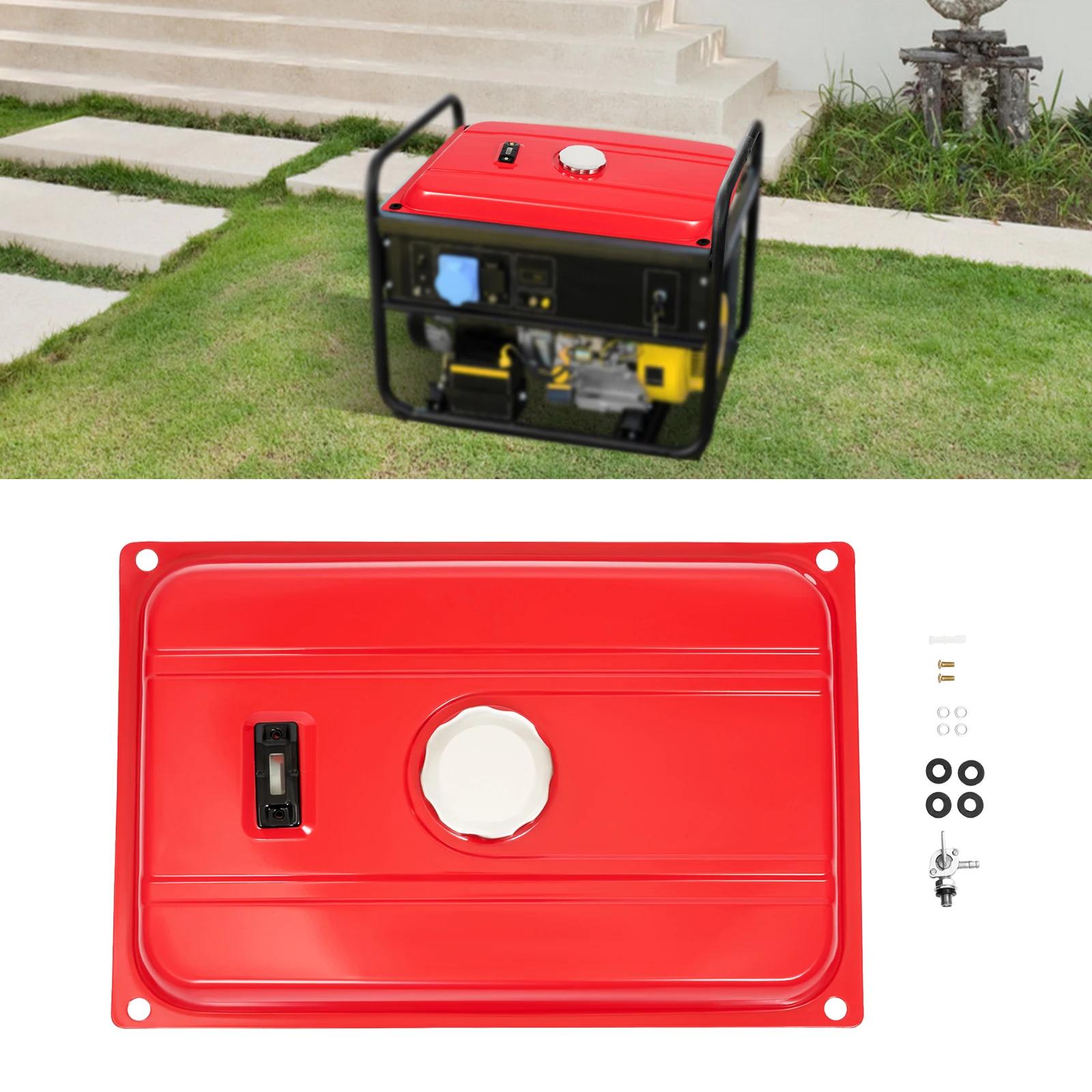 Réservoir de carburant universel rouge pour générateur de 4 gallons, 54.8x36x10cm, réservoir d'équip