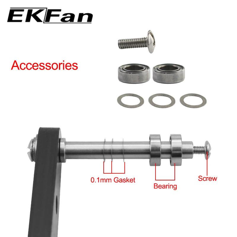 Ekfan-Poignée en carbone ultramince pour moulinet Dawa Baitcast, 138mm de long, 5.5mm, 8mm x 5mm