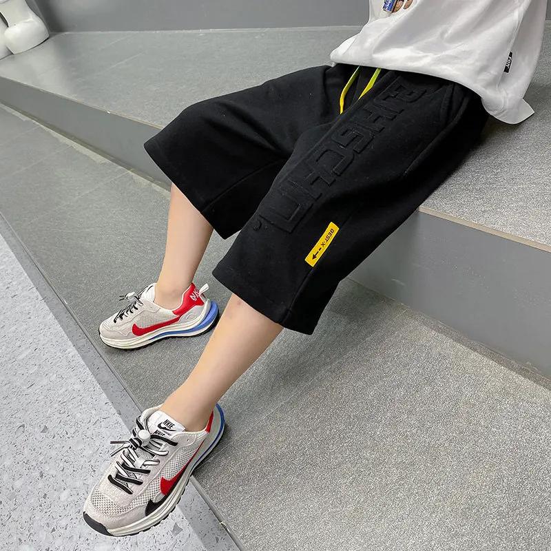 Short de dehors Court en Coton pour Garçon, Pantalon de Survêtement Longueur Genou, Tailles 5, 6, 7,