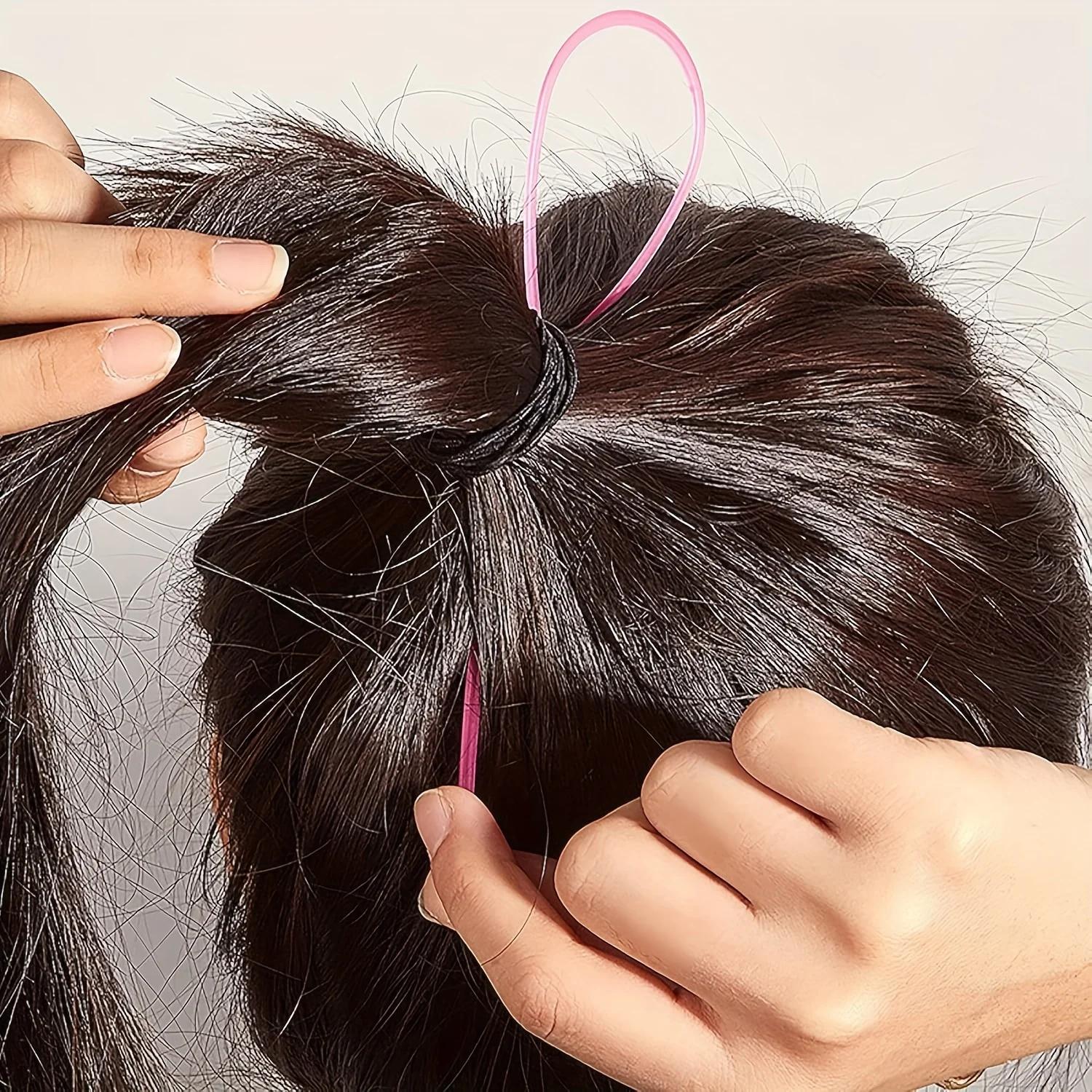 WANMEI – outil de bandeau 4 pièces, outil de tressage de cheveux avec peigne à queue de souris, diss