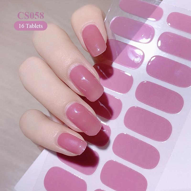 Autocollants pour ongles à couverture complète, vernis à ongles à la mode, décoration des ongles, pa