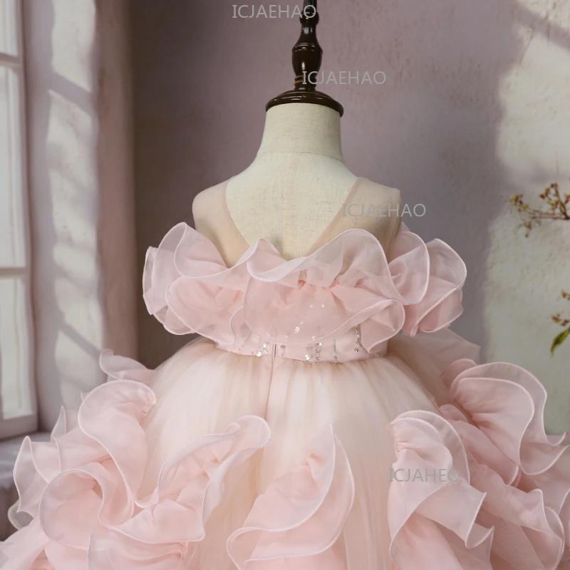 Nouvelle Robe Tutu de Cérémonie pour Bébé Fille, Tenue de Performance pour Fête de Premier Anniversa