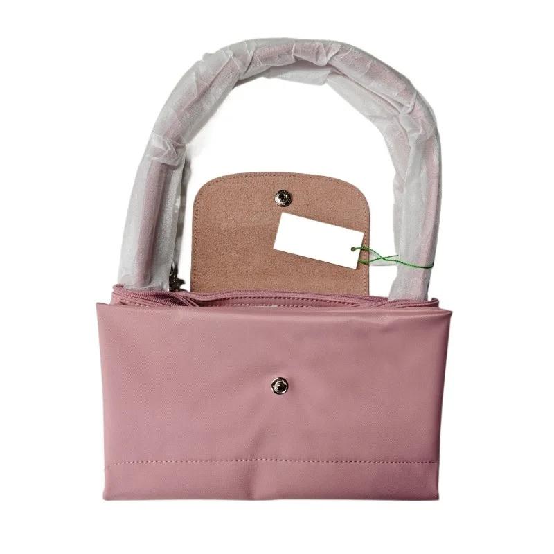 Sacs à main pliables en nylon Hobo classiques pour femme, sacs fourre-tout brodés, sacs à bandoulièr