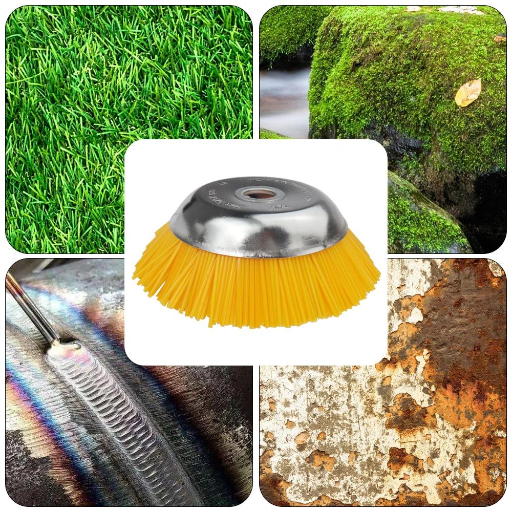 Machine de désherbage pour aménagement paysager, 6/8 pouces, brosse rotative pour mauvaises herbes,