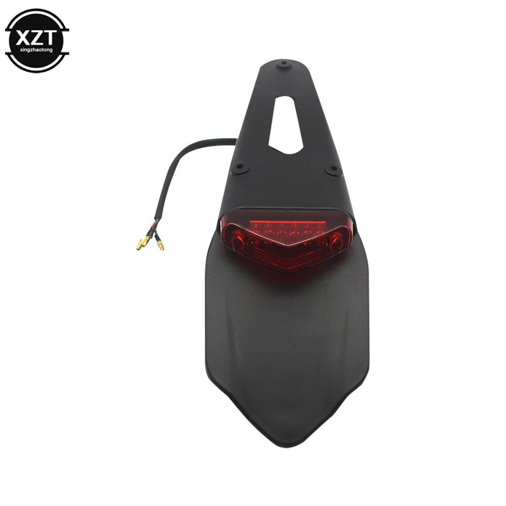 Enquêter arrière LED universel pour moto, feu stop, plaque de planificateur de garde-boue arrière, s