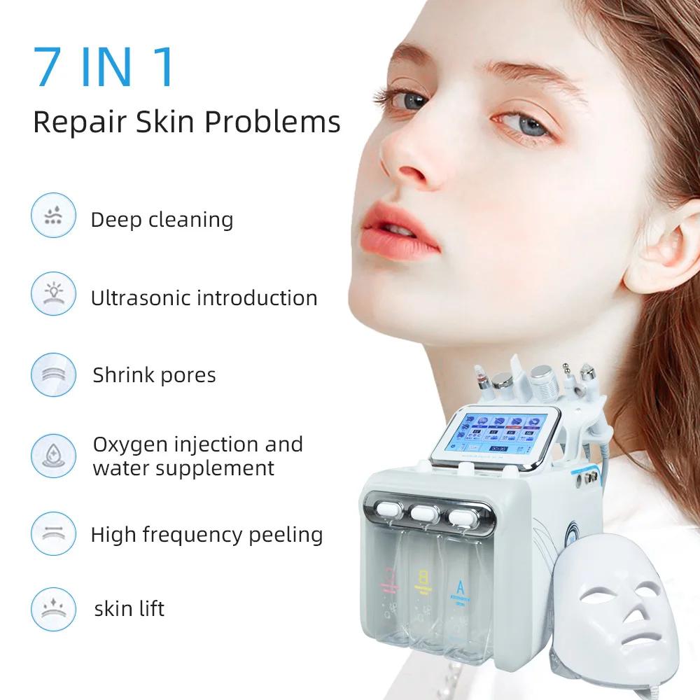 Appareil de beauté à bulles d'oxygène hydro 7 en 1 Missheart, appareil de lifting du visage, dermabr