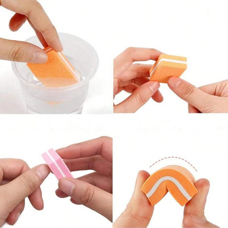 50 pièces professionnel Mini ongles Art tampon fichier 100/180 papier de verre manucure conseils soi