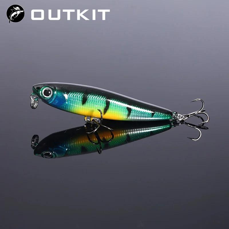 1 pièces 5.5 cm 3.2g crayon flottant leurre de pêche haut d'eau chiens leurres durs appâts Wobbler a