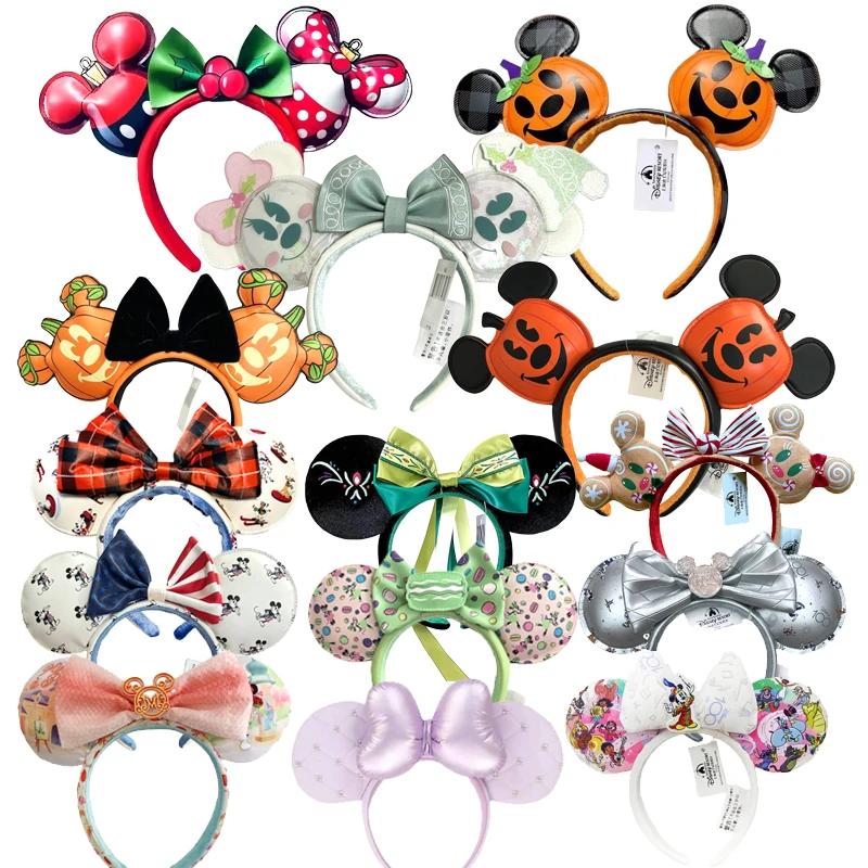 PU citrouille Mickey Mouse oreille bandeau COSTUME Hallowmas bandeau Cosplay en peluche cadeau drape