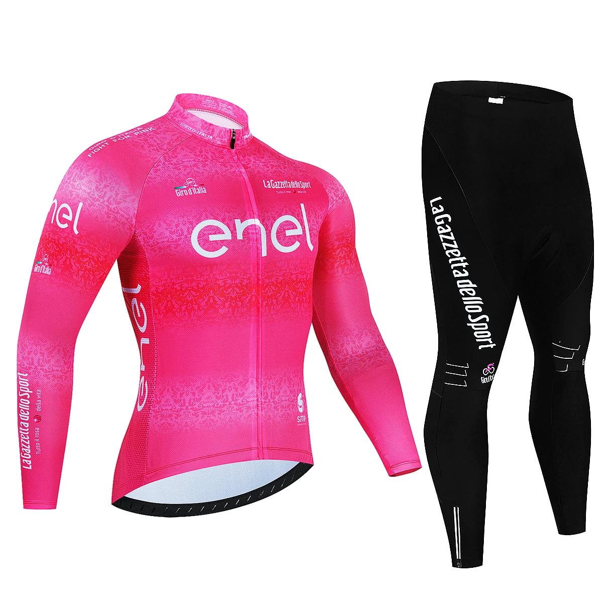 Maillot De cyclisme Tour d'italie D'ITALIA, ensemble Premium Anti-UV à manches longues, combinaison