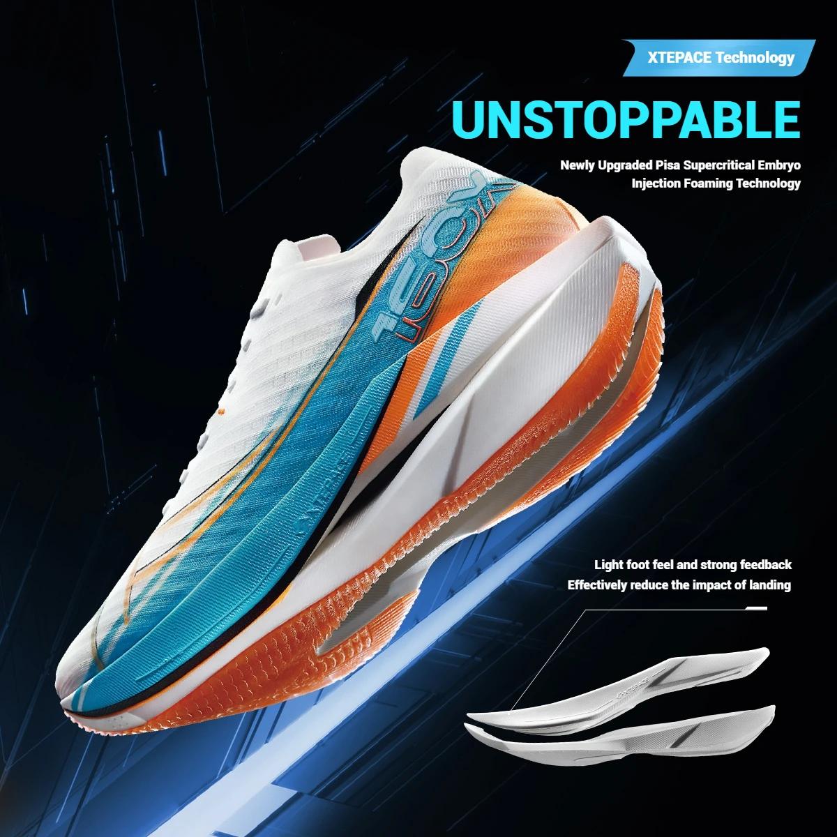 Xtep 160X 6.0 chaussures de course professionnel Marathon PB plaque de carbone pour hommes amorti Ab