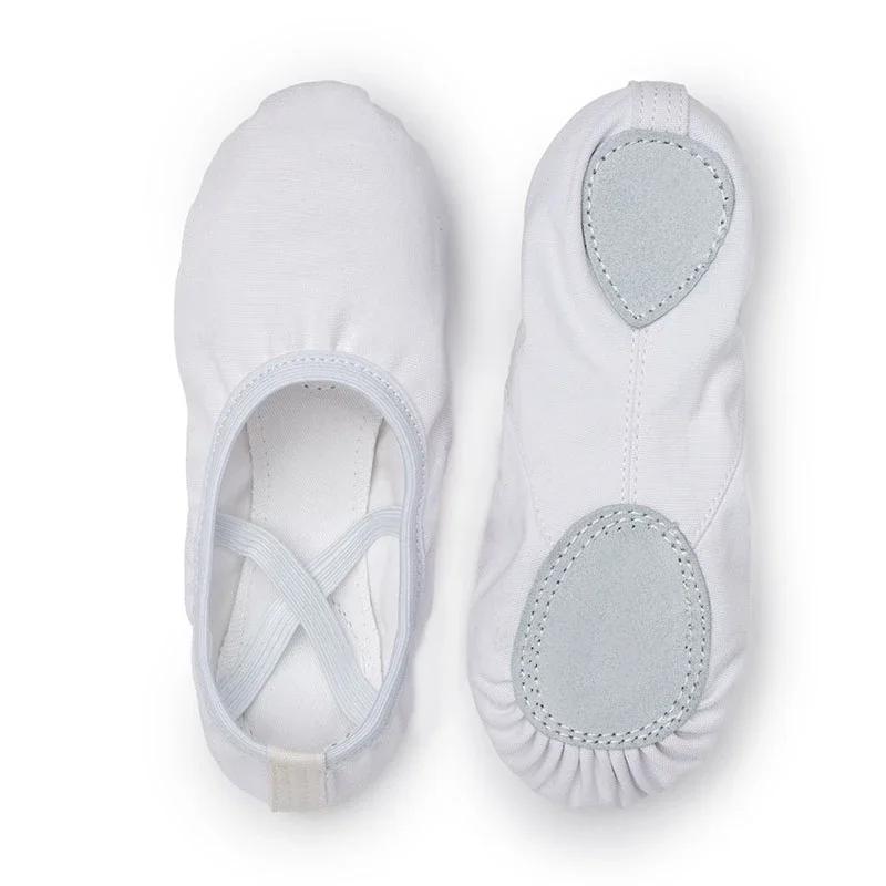 Chaussures de ballet en toile pour femmes et enfants, pantoufles de danse à semelles souples, profes