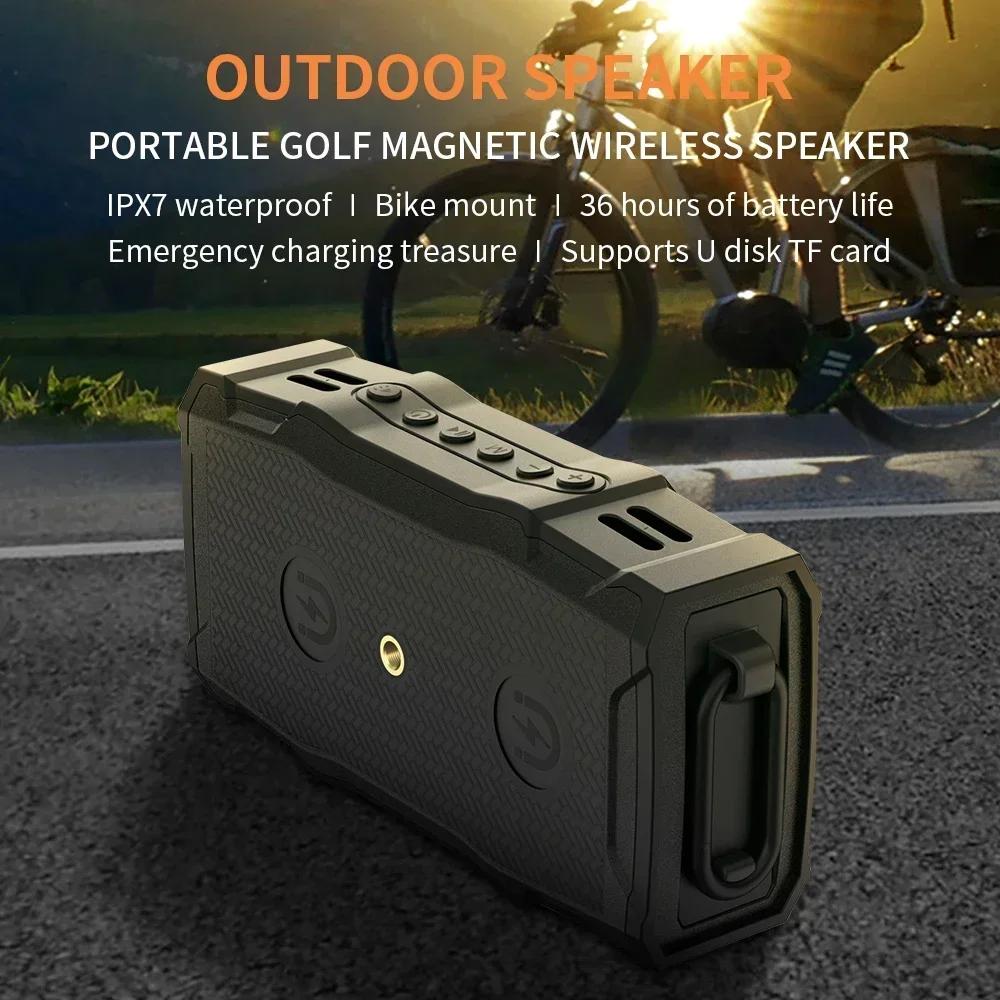 Caisson de basses étanche portable pour extérieur, chariot de golf électronique, haut-parleur Blueto