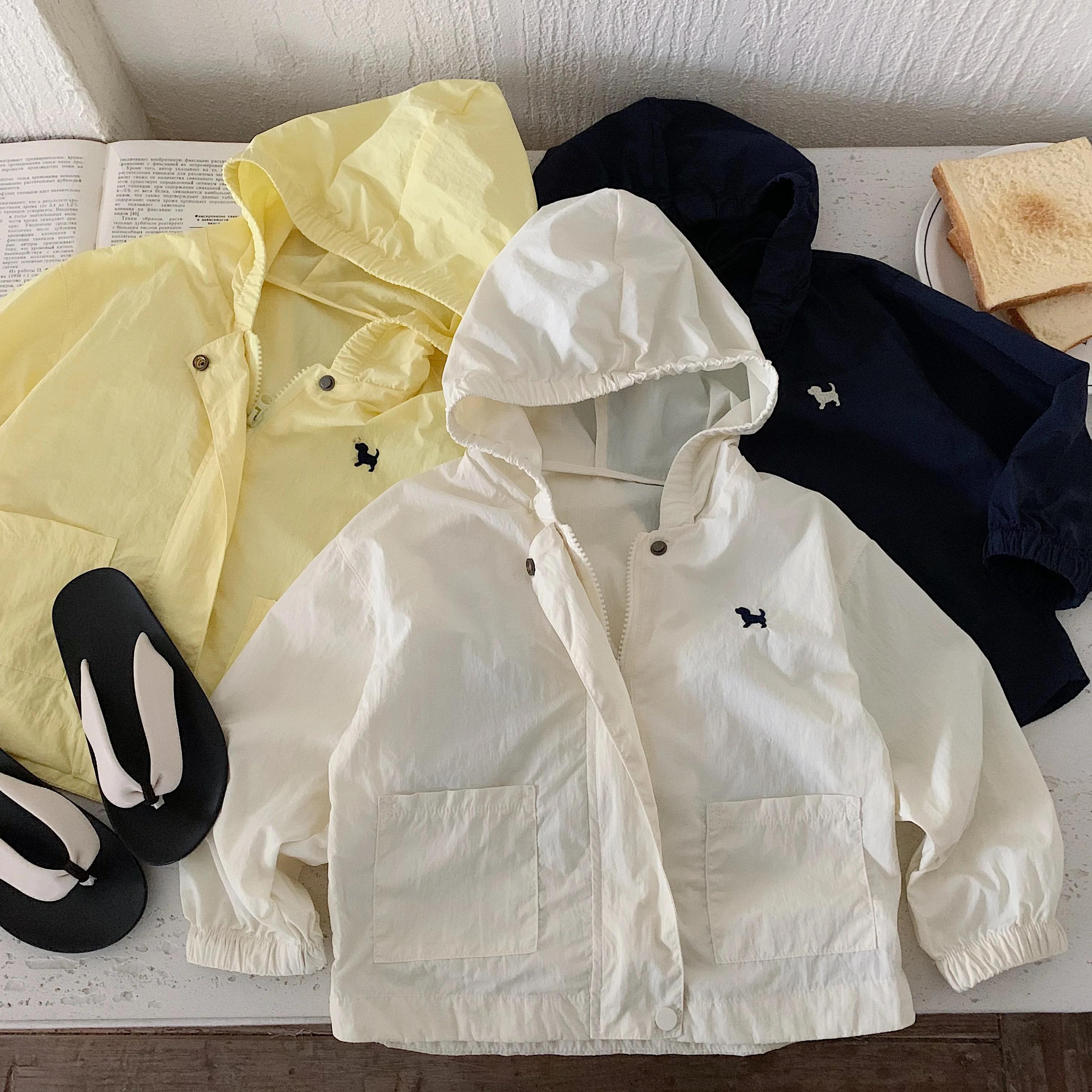 Manteau pour enfants en tissu 2025 avec sucre, nouveau produit d'été pour garçons et filles, vêtemen