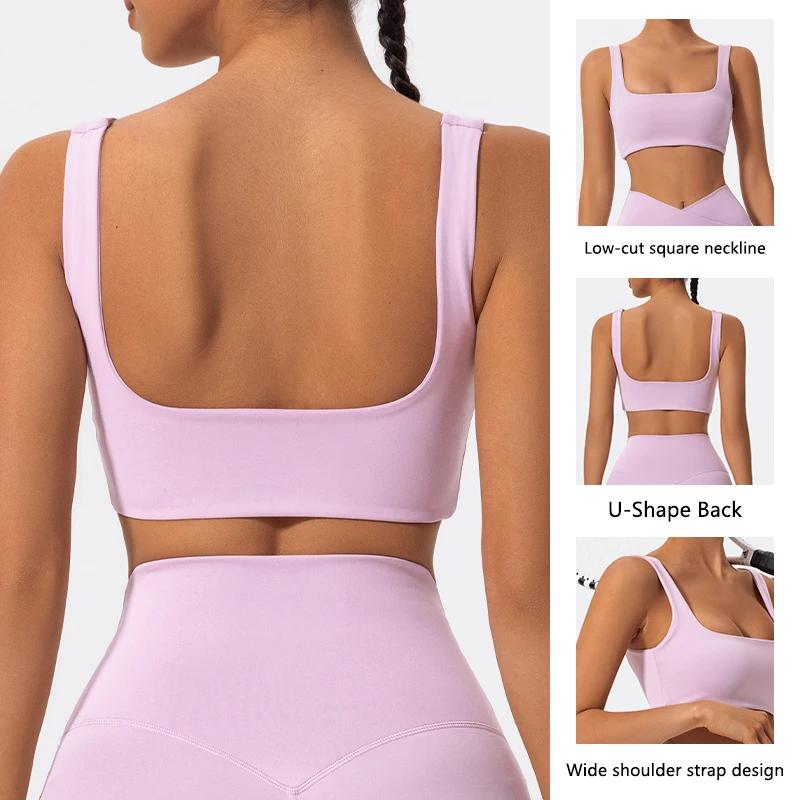 Soutien-gorge sport été push-up maintien élevé respirant yoga entraînement femmes