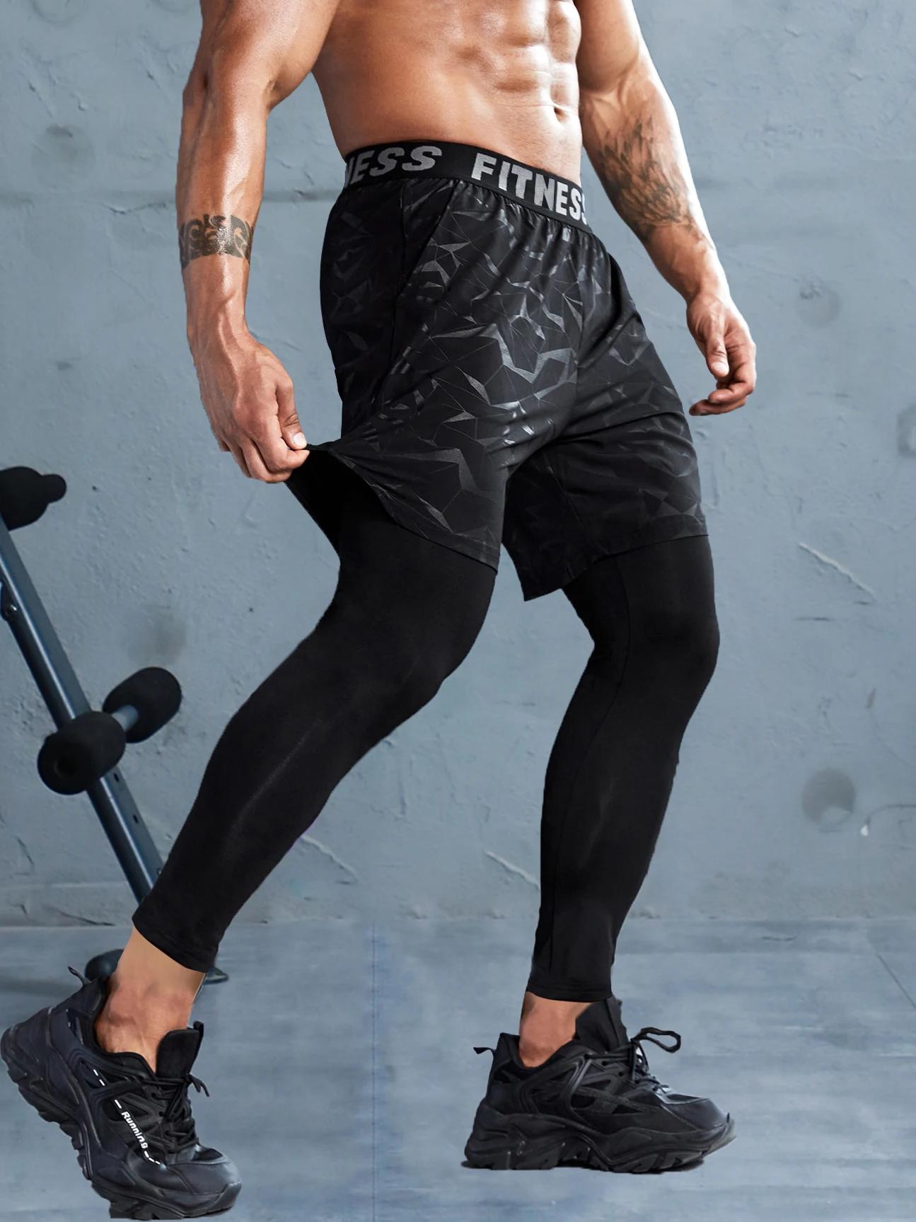Pantalon de sport 2 en 1 pour homme
